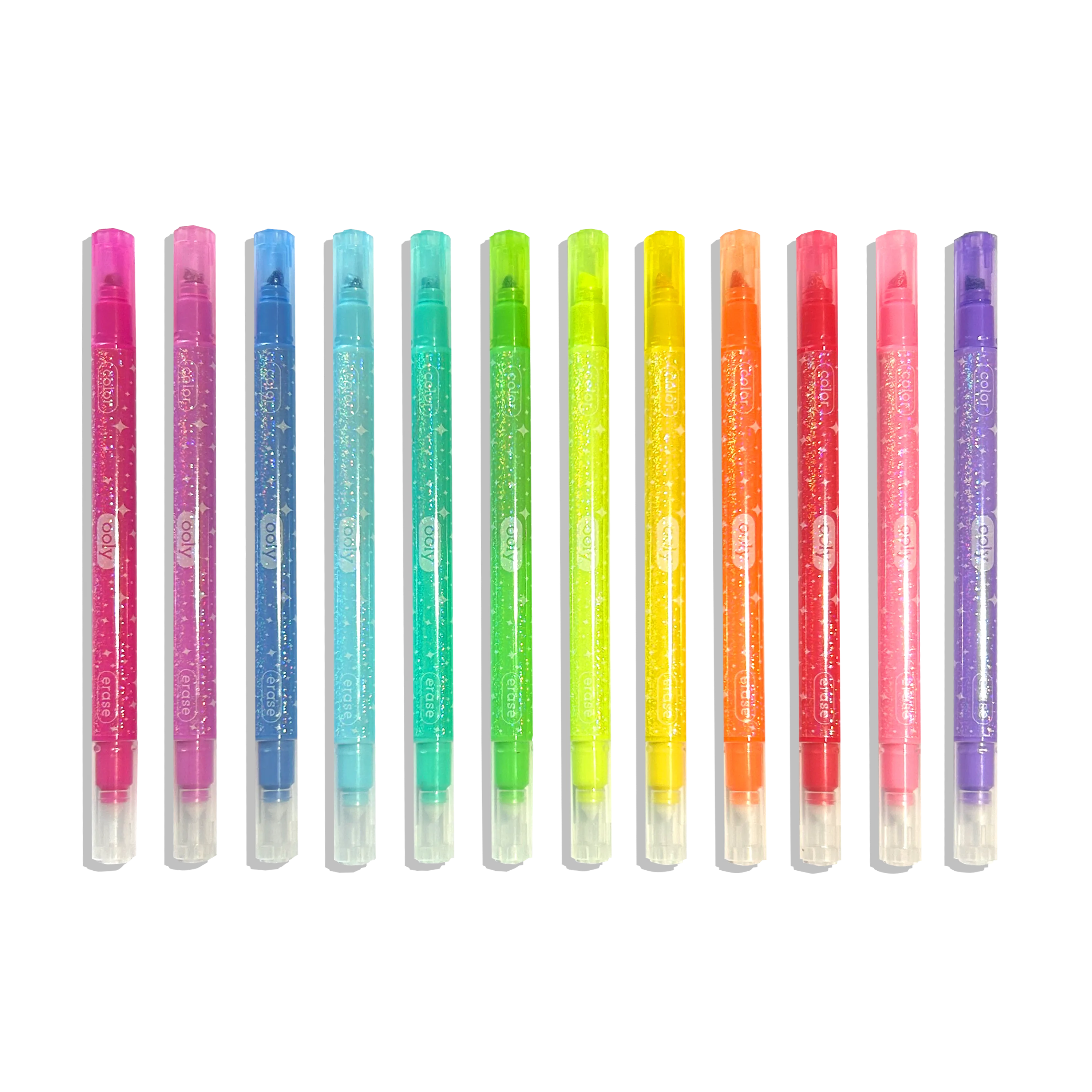 Make no Mistake! Glittery Erasable Markers - Set of 12 OOLY