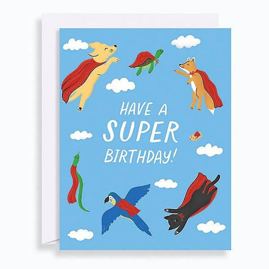 Superhero Animal Birthday Card Paper Source Wholesale