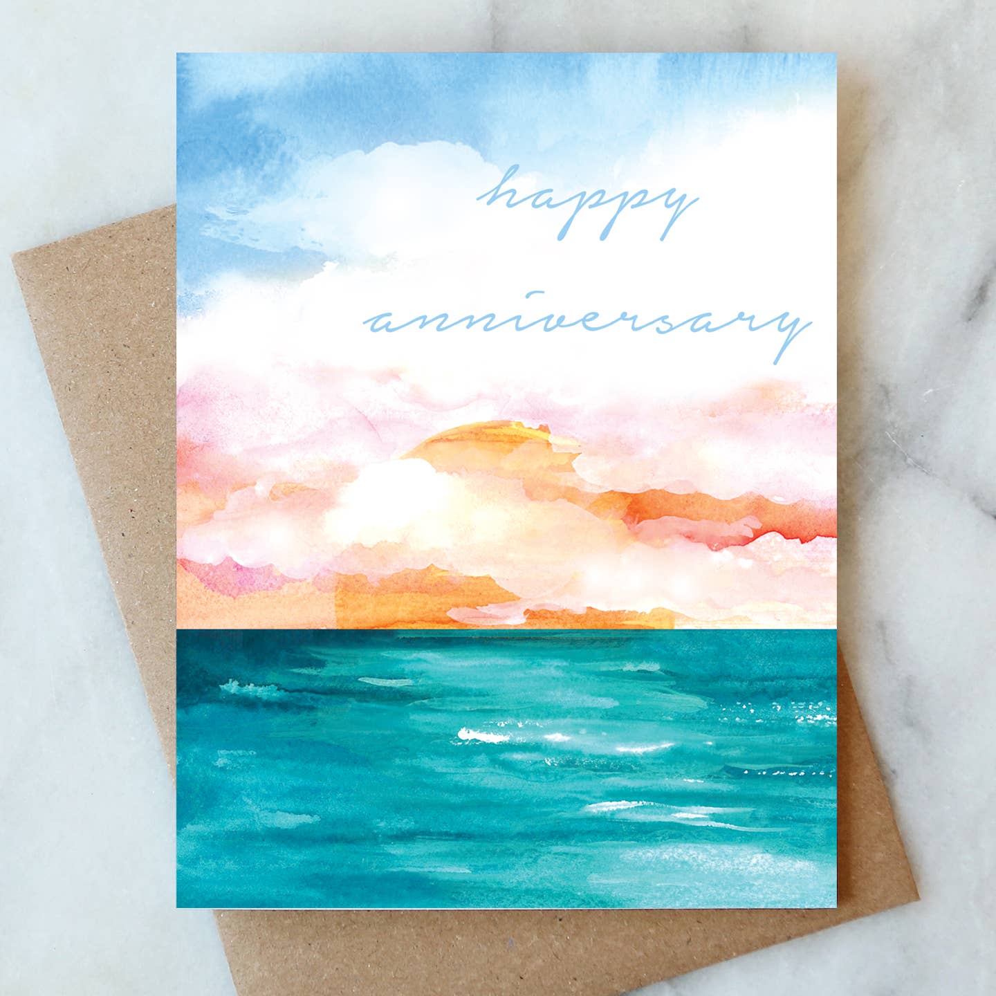 Ocean Happy Anniversary Greeting Card | Love & Friendship