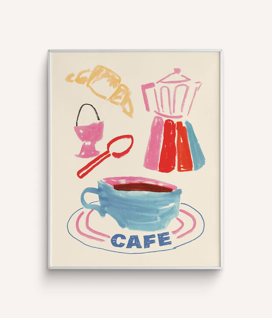 "Cafe Color" Art Print Phthalo Ruth