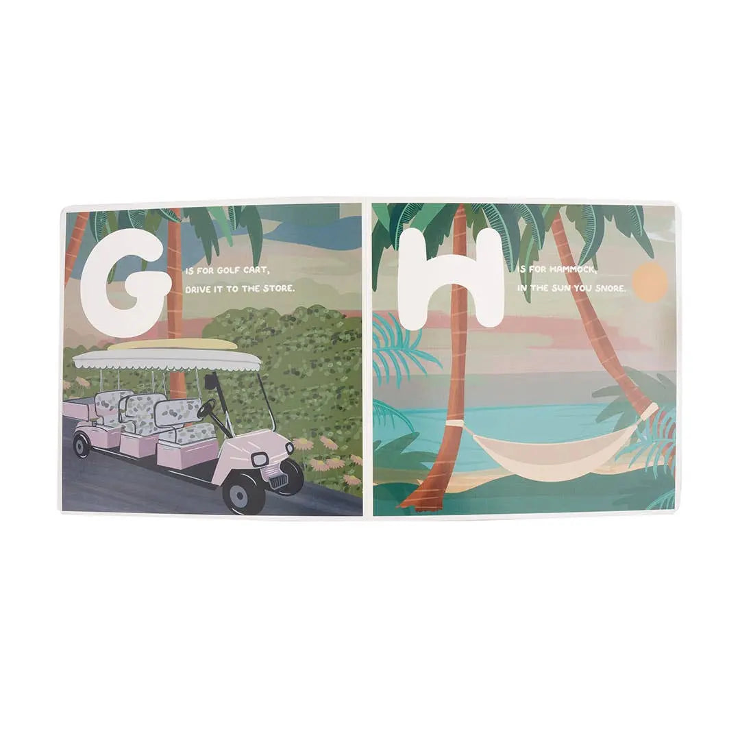Florida Alphabet ABC Baby Book Coastal Gift Emerson and Friends