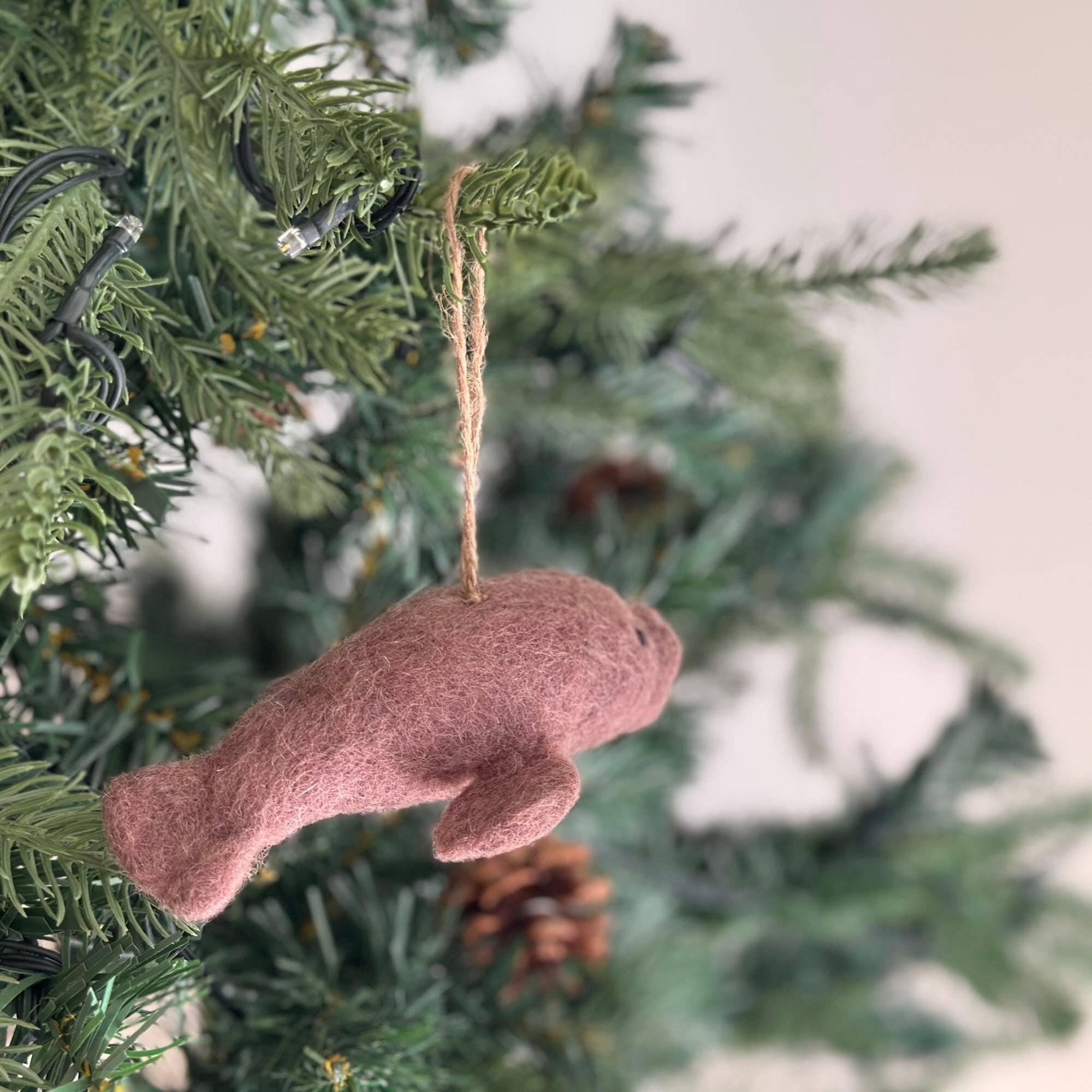 Manatee Felt Ornament Ganapati