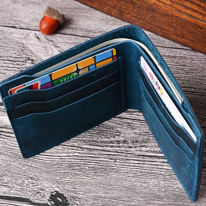 Leather Wallet,  Bifold Wallet, Handmade Wallet for Men American Leather Goods