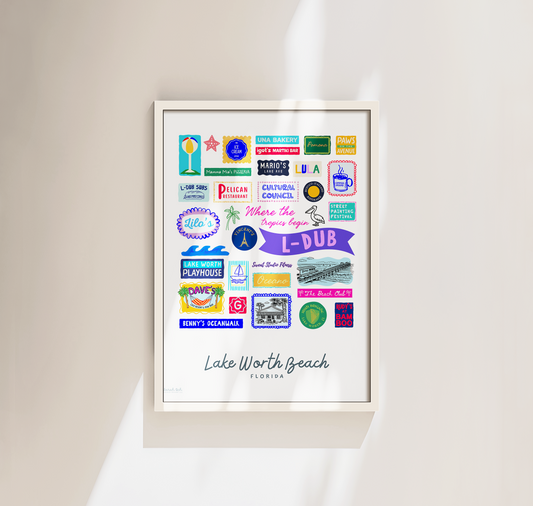 Lake Worth Beach Art Print SochCo Designs