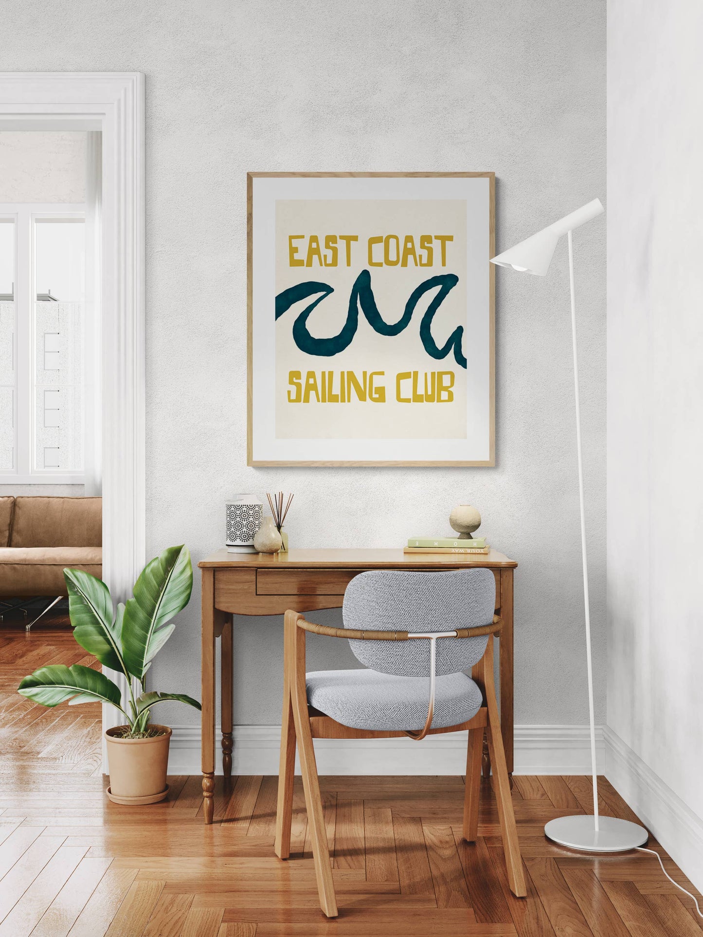 Modern Coastal Art Print - East Coast Sailing Club