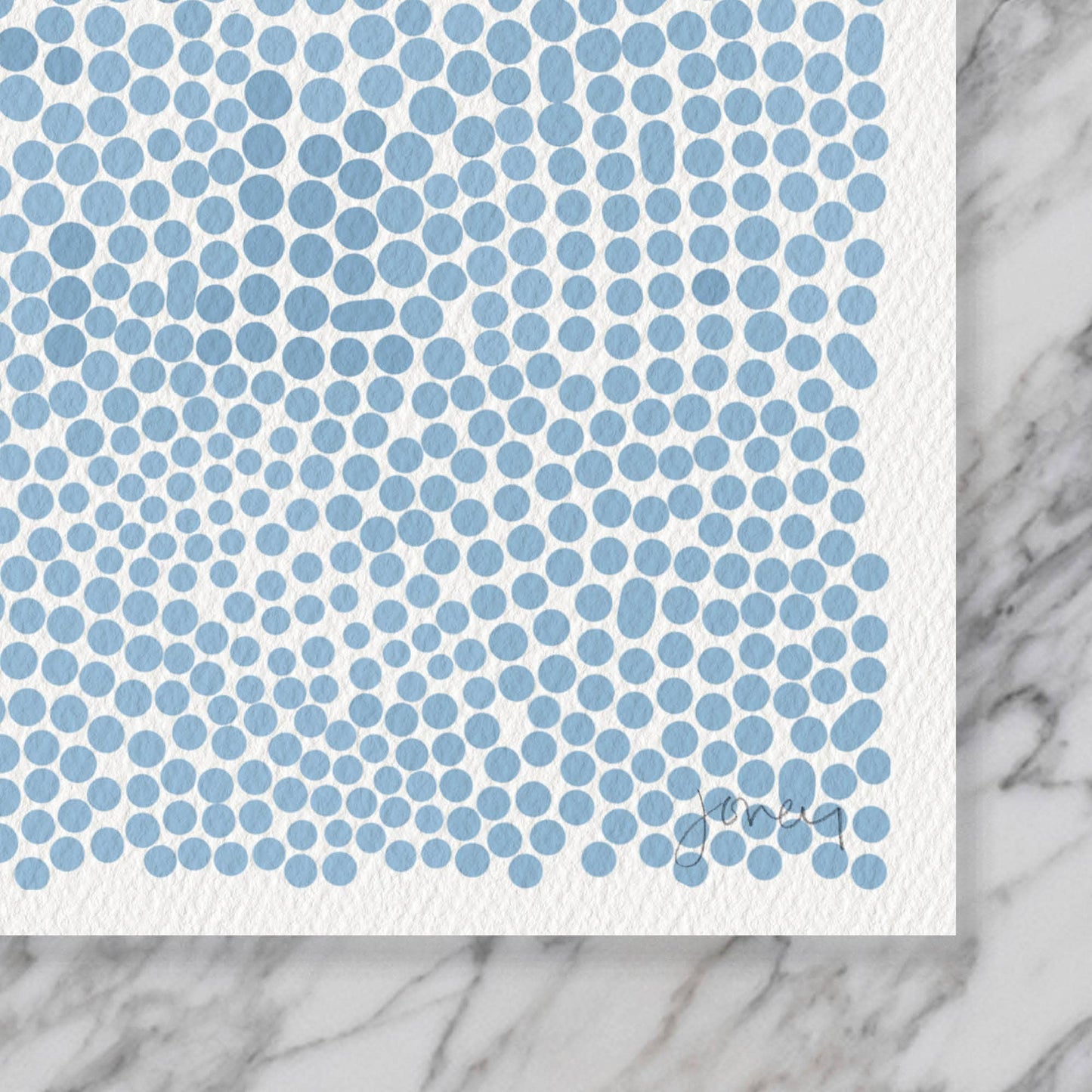 Flamingos Feeding Art Print. Signed.