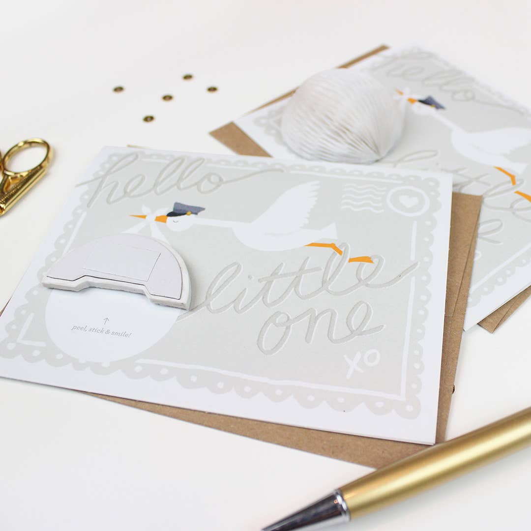 Stork New Baby Pop-up Card