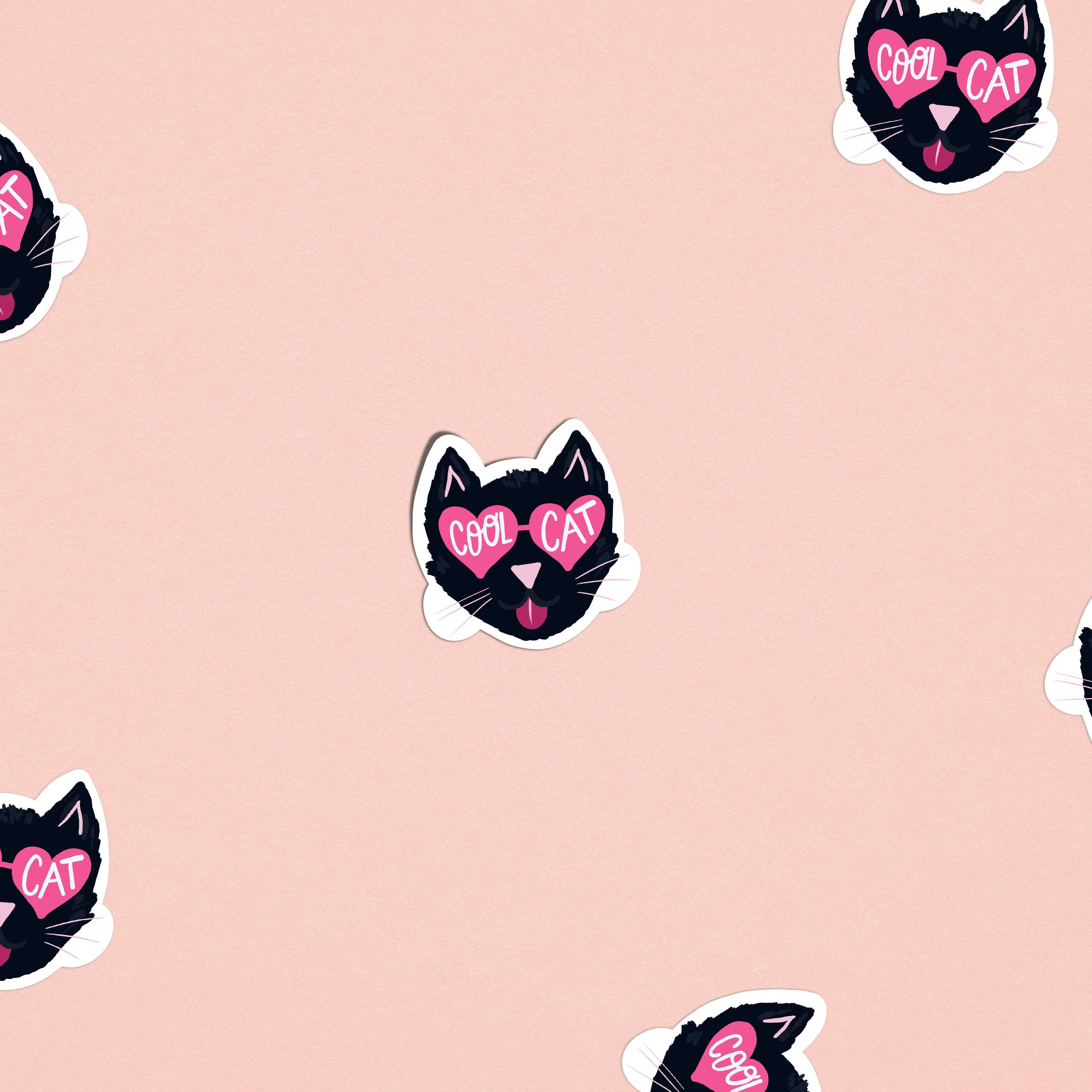 Cool Cat Illustrated Sticker One & Only Paper
