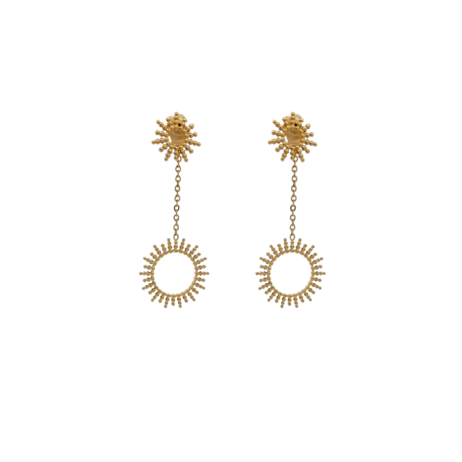 Two Suns Drop Earrings SALTY CALI