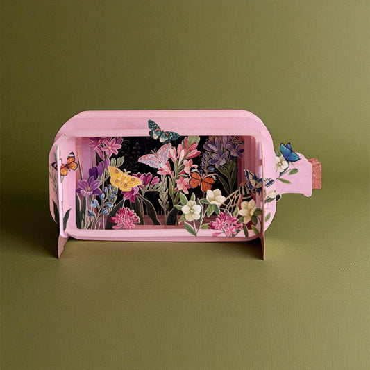 Message in a bottle pop up cards- Butterflies Alljoy Design