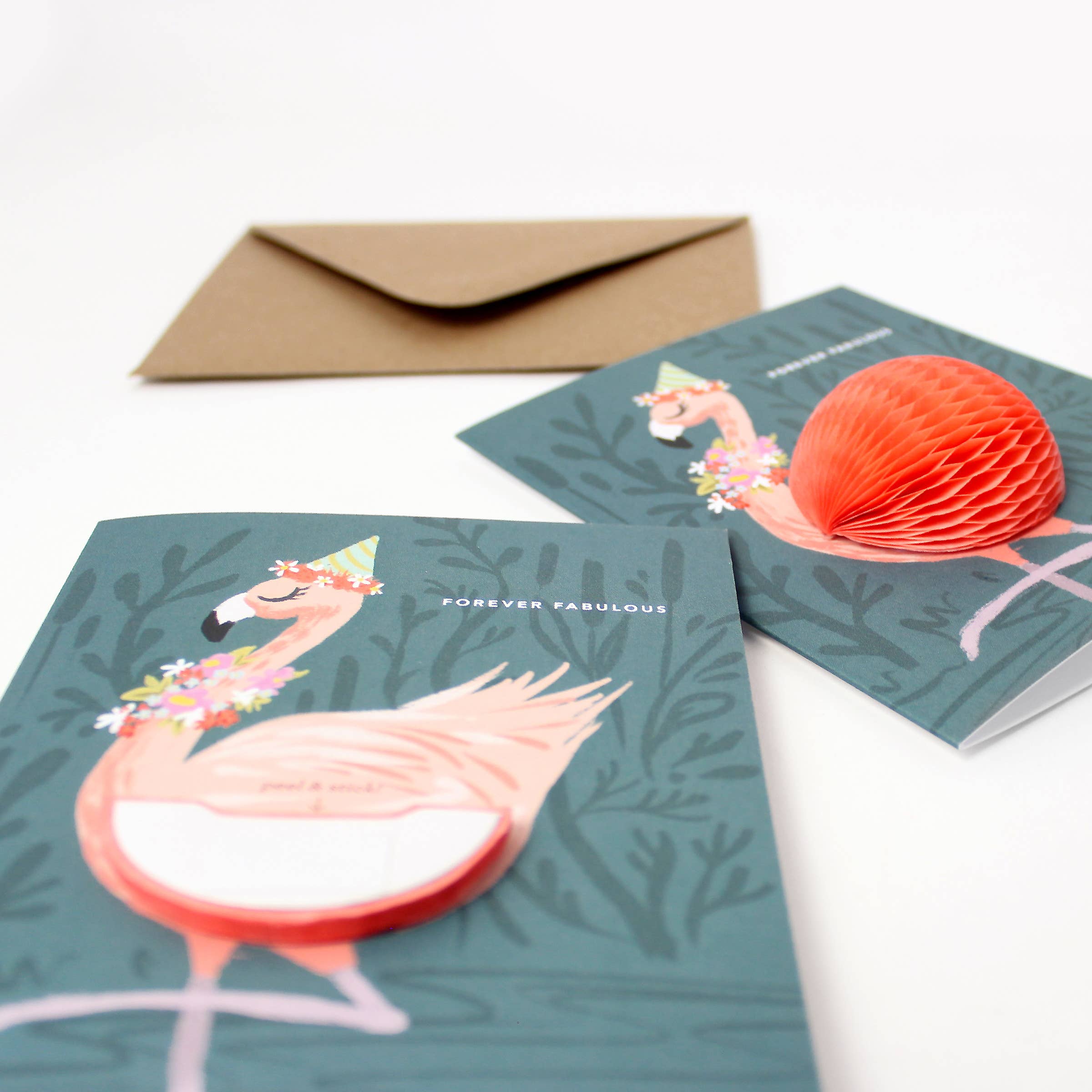 Flamingo Birthday Pop-up Card
