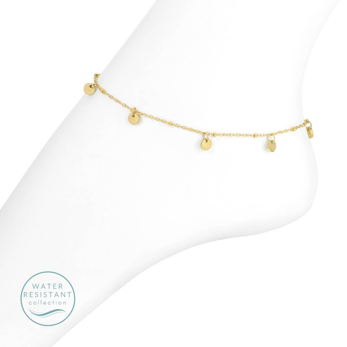 Contemporary Charm Anklet, Water-Resistant Splendid Iris