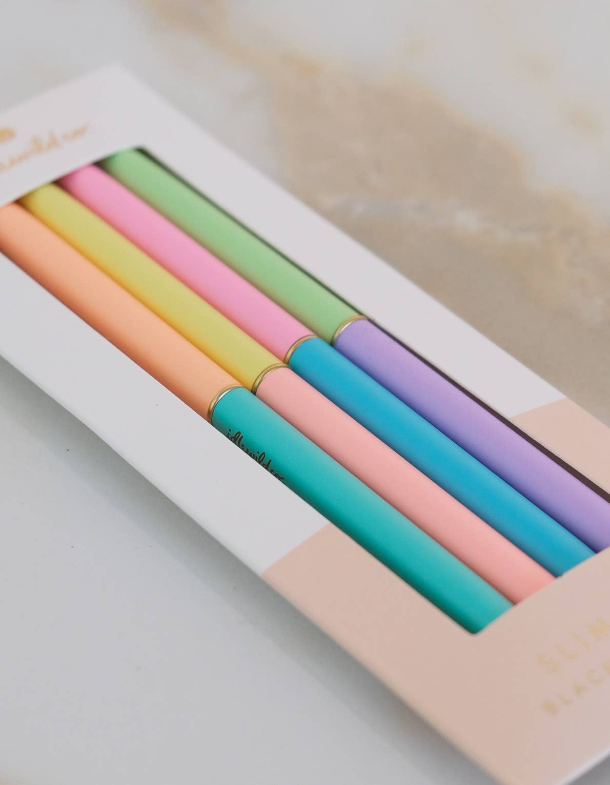 Slim Pen, Set of Four | Duo-Tone Neons Idlewild Co.