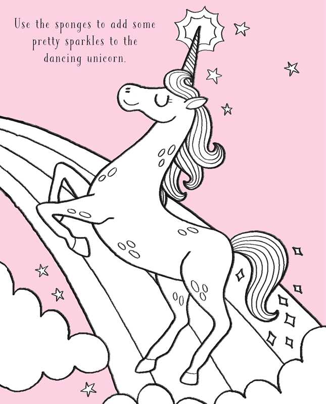 Sponge Art Unicorns and Magical Creatures by IglooBooks Simon & Schuster