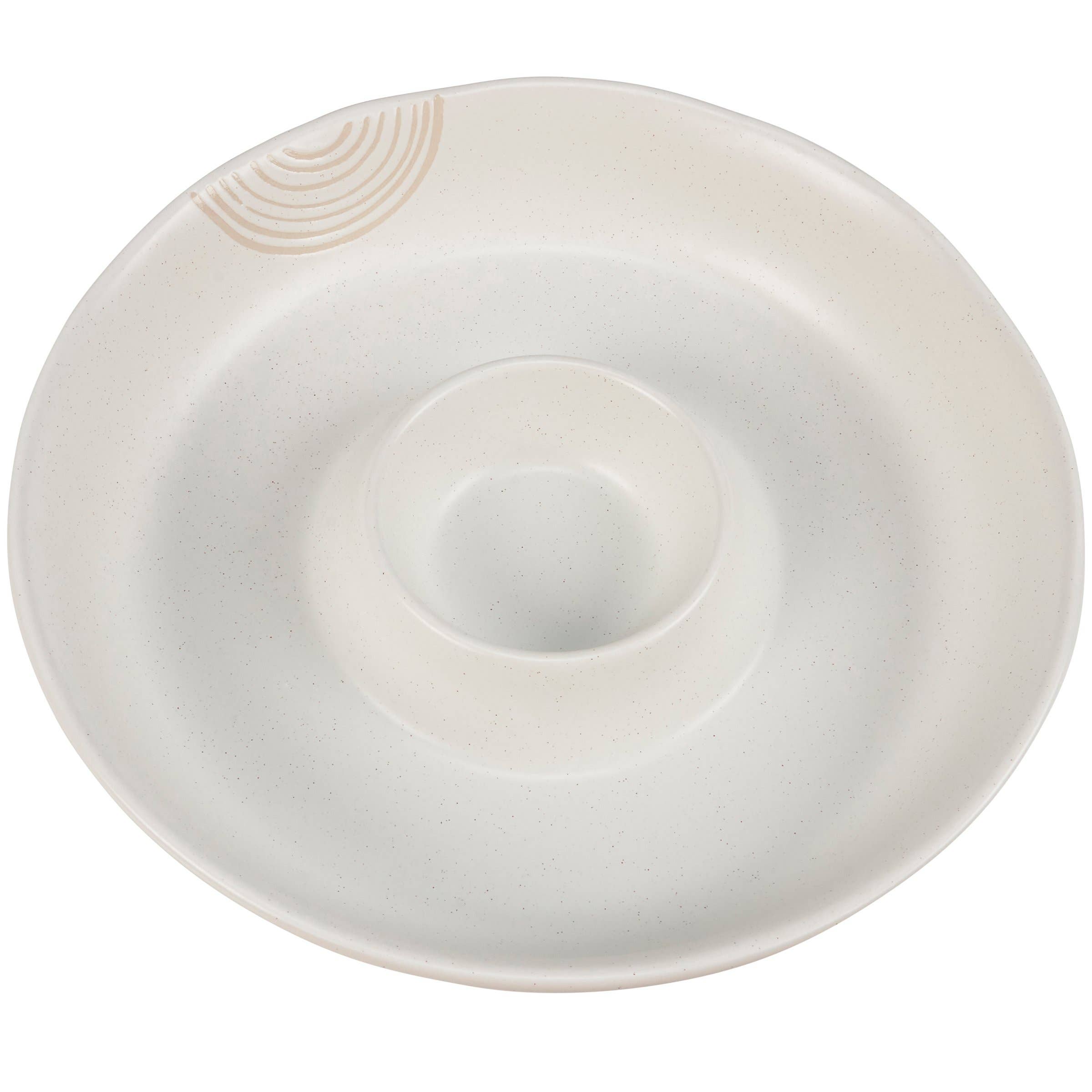 Chip And Dip Serving Bowl