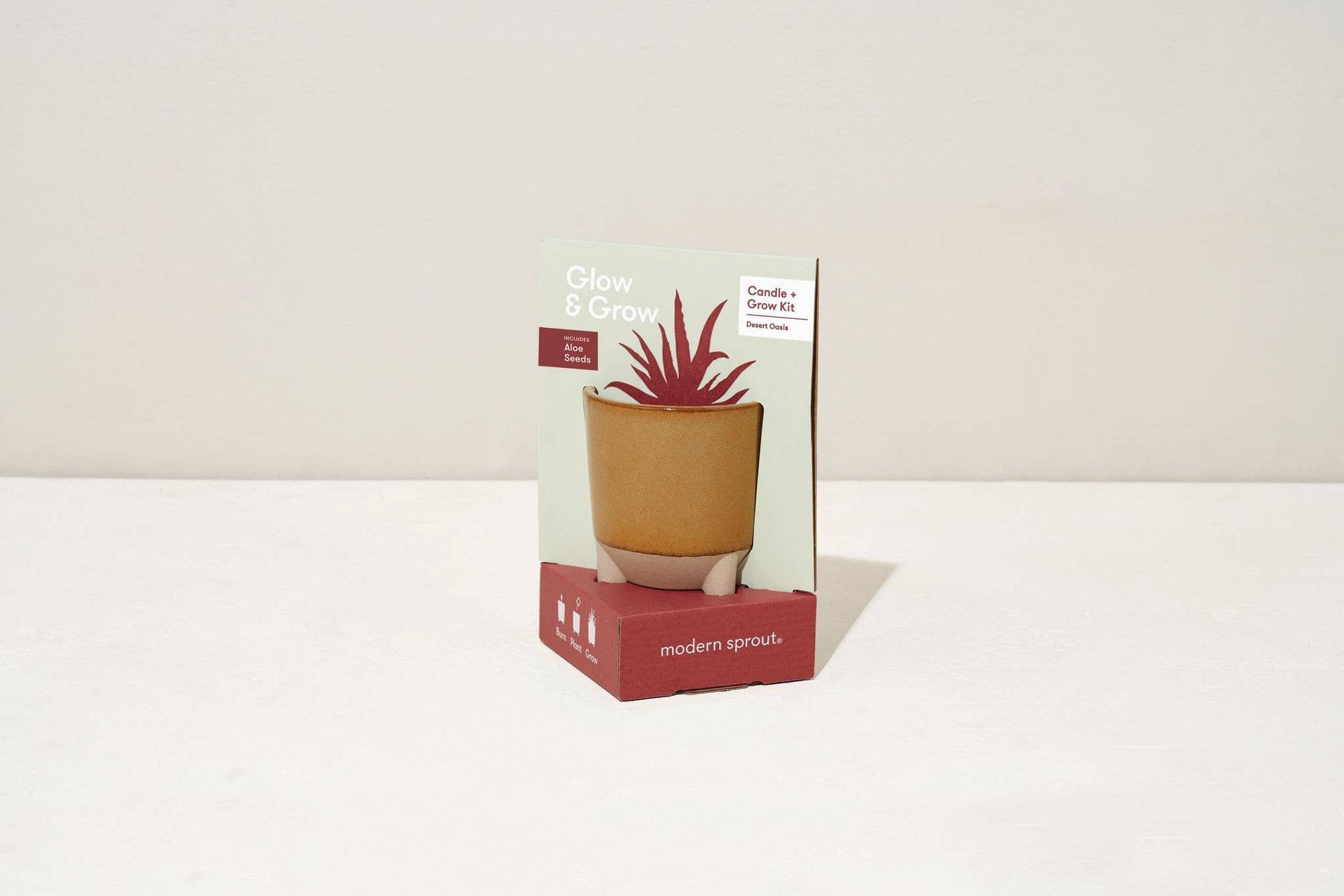 Glow & Grow 2-in-1 Candle + Grow Kit Modern Sprout