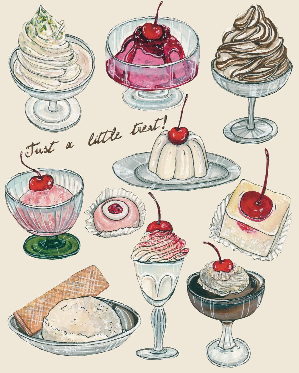 "just a little treat!" Desserts and Sweets Art Print artxnikki