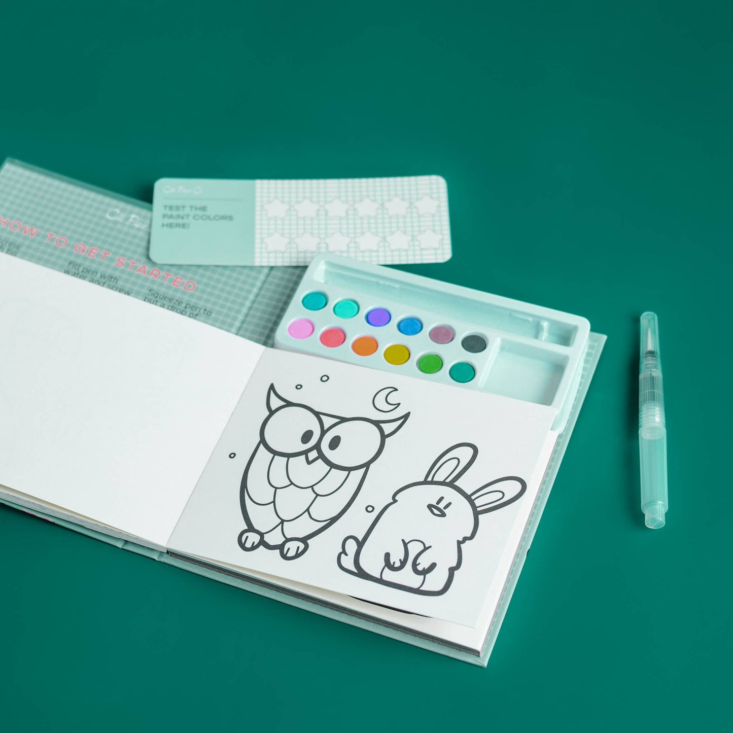 Watercolor Book and Paint Set - Animal Kingdom