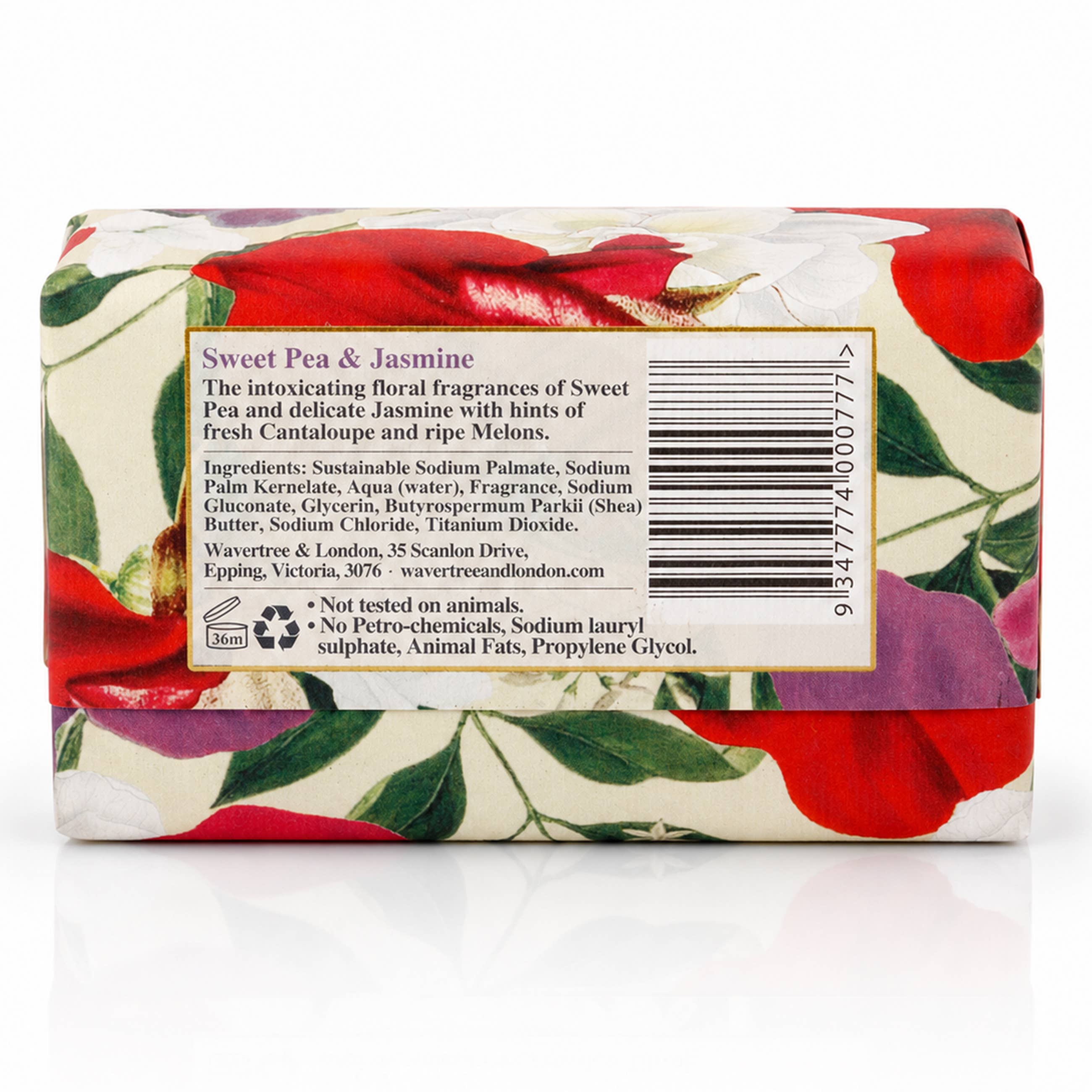 Sweet Pea & Jasmine Luxury Soap Bar