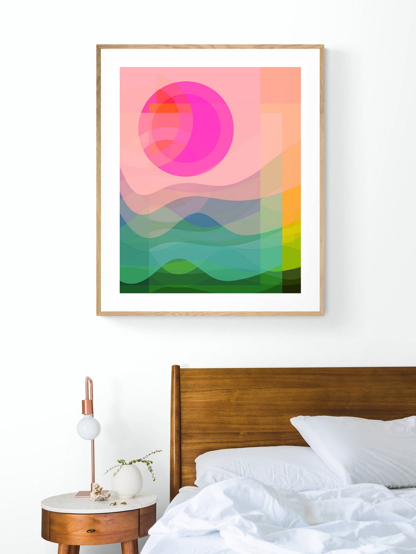 Retro Summer #2 Abstract Art Print