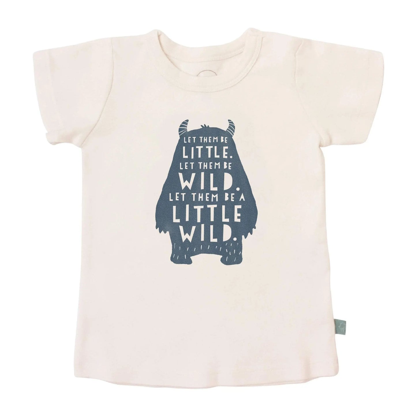 Graphic organic tee | wild child Finn + Emma