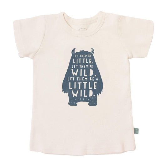 Graphic organic tee | wild child Finn + Emma