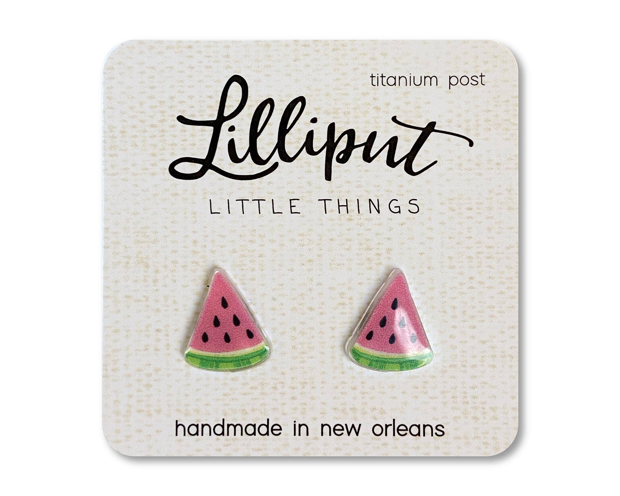 Watermelon Fruit Earrings // Summer Earrings Lilliput Little Things