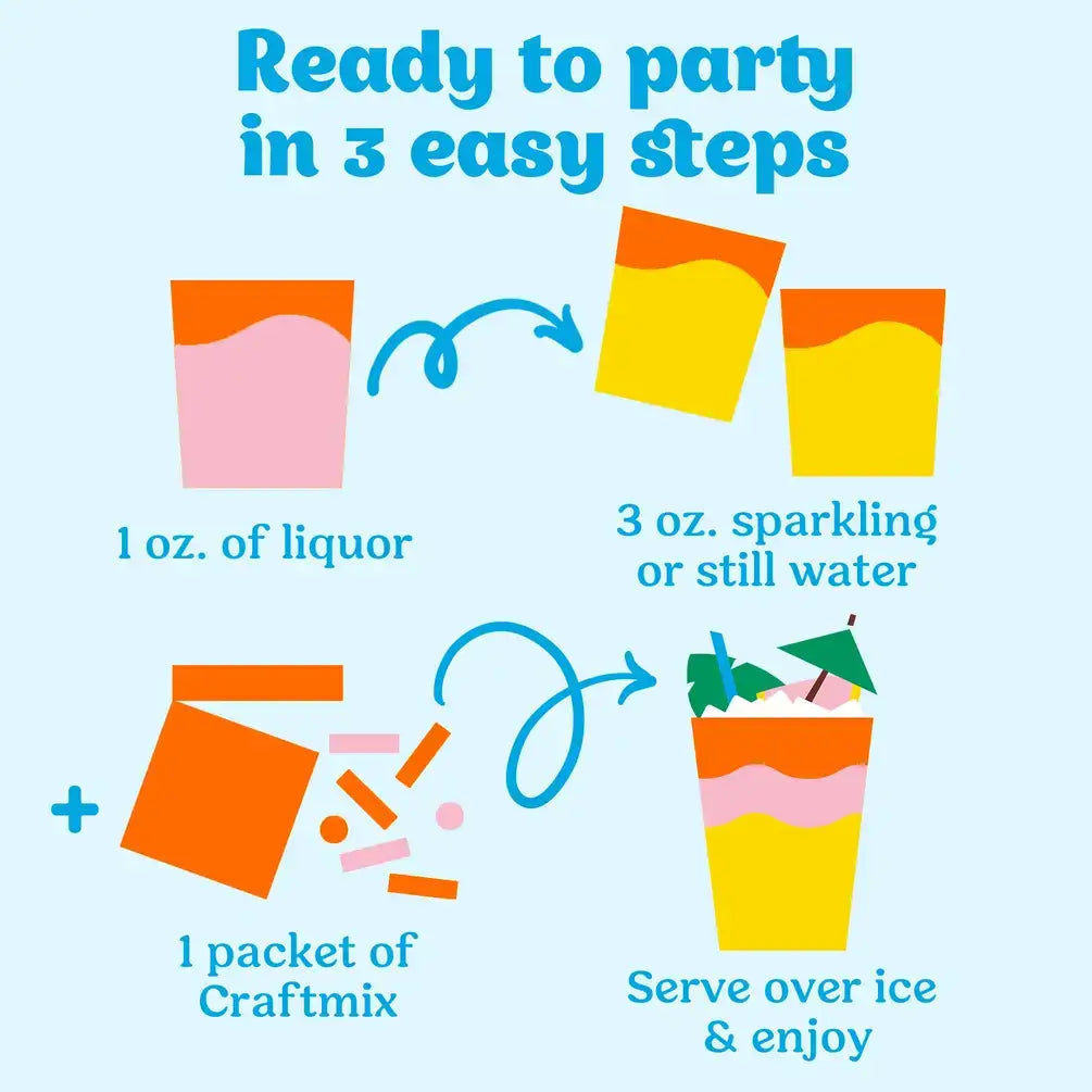 Seasonal Variety Pack Cocktail Mixers - 6 Servings Multipack Craftmix
