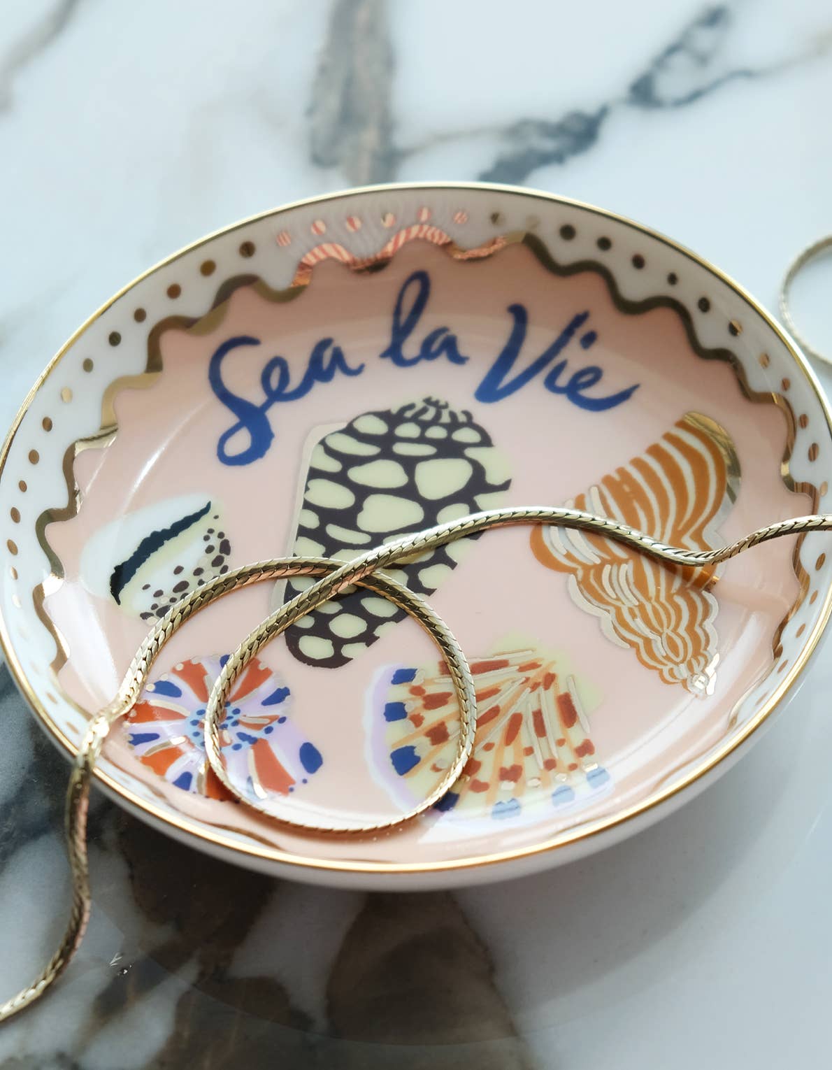 Porcelain Trinket Dish | Sea La Vie Idlewild Co.