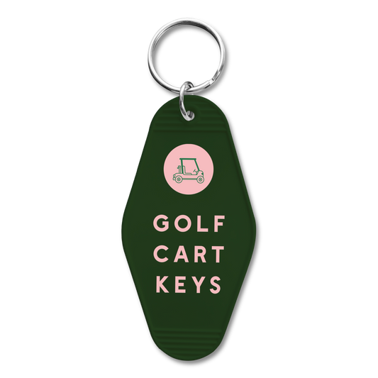 Golf Retro Hotel Keychain - Golf Cart Keys