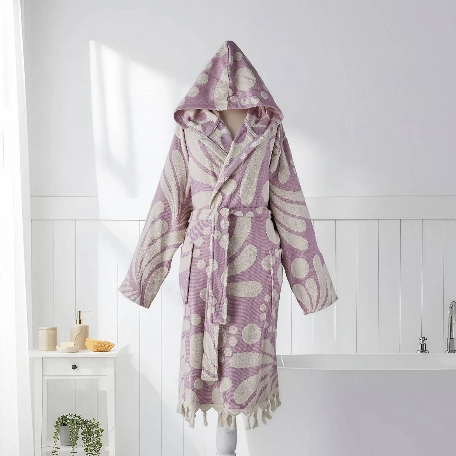 Swirl Bathrobe Turkish Cotton Quick dry Resort Robe Kikoya