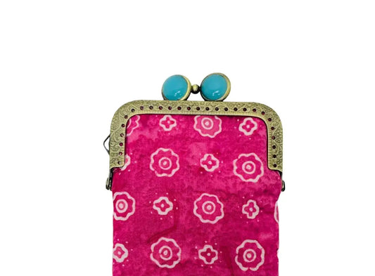 Kiki & Syds Eyeglass Case - Batiks Pink Bandana Kiki & Syds