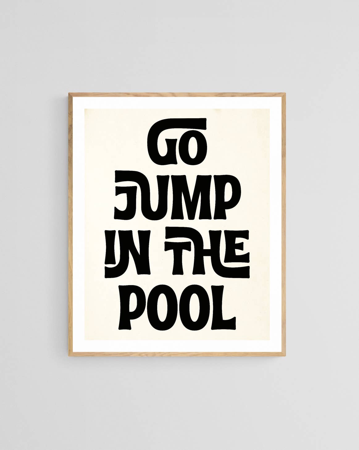 Modern Coastal Art Print - Go Jump In The Pool