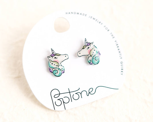 Unicorn Stud Earrings