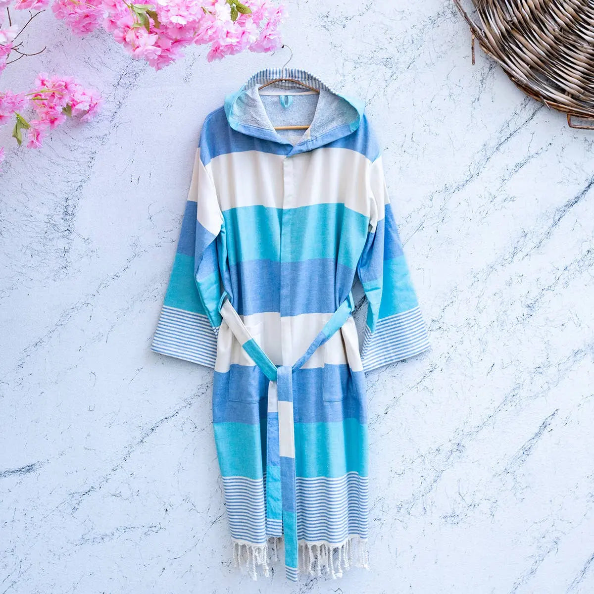 Bathrobe Turkish Cotton Light Weight Quick dry Resort Robe Kikoya
