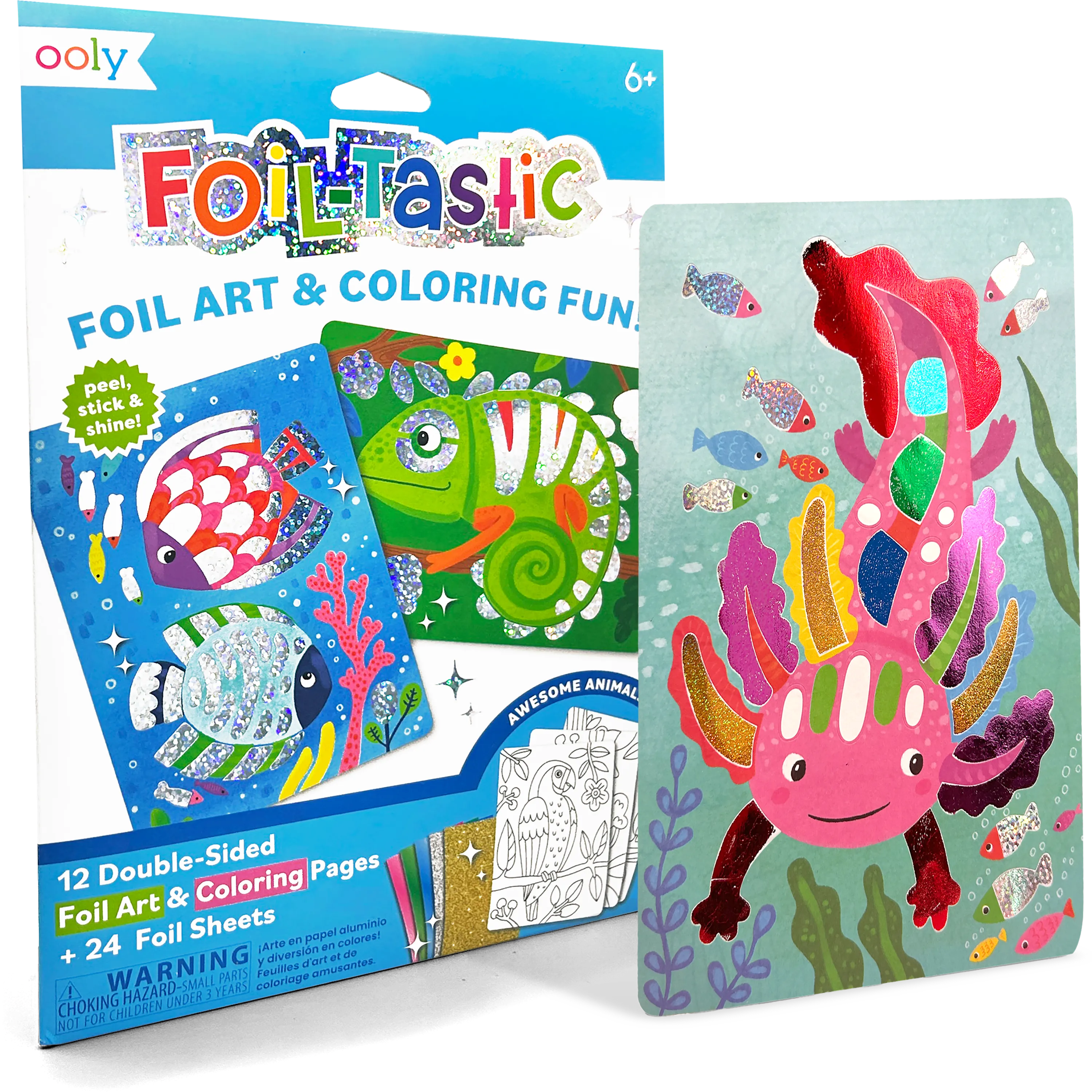 Foil-tastic Foil Art & Coloring Set - Awesome Animals OOLY