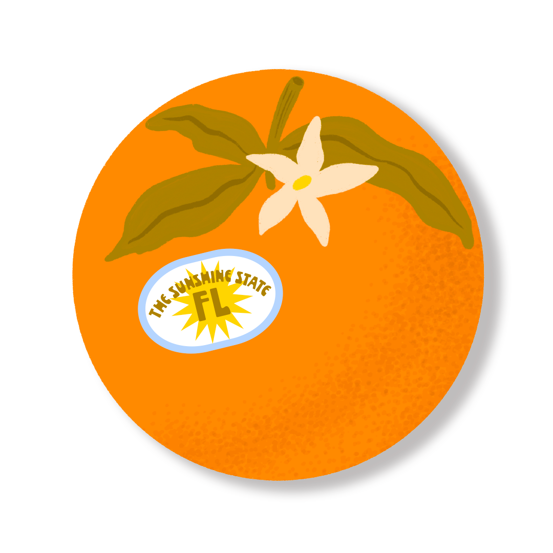 The Sunshine State Orange - Vinyl Sticker The SoulShine Co.