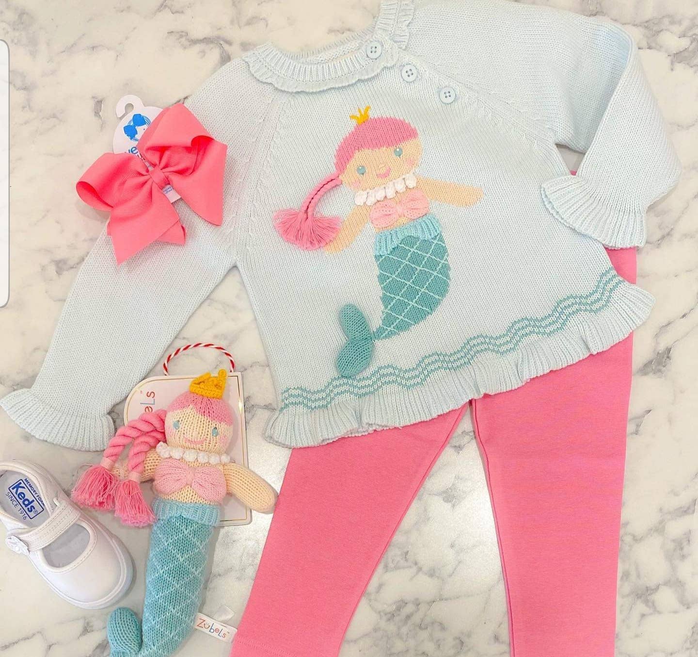 Marina the Walking Mermaid Knit Doll