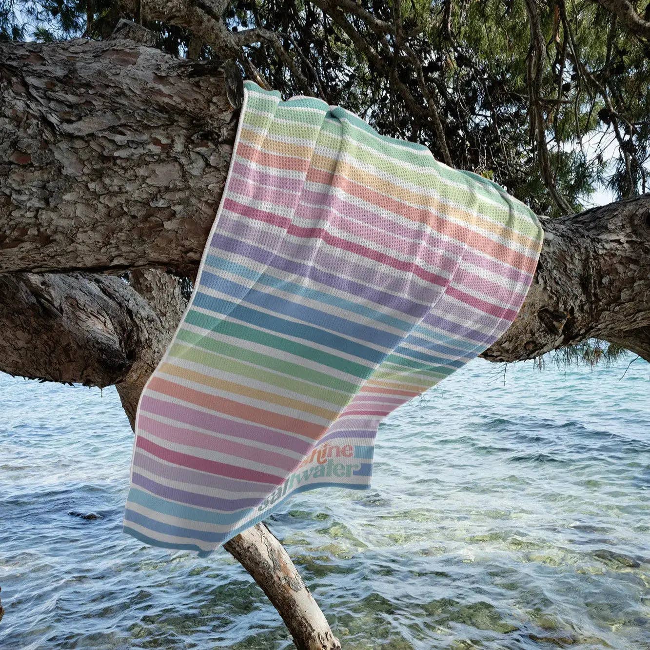 Rainbow Beach Towel Sunshine + Saltwater