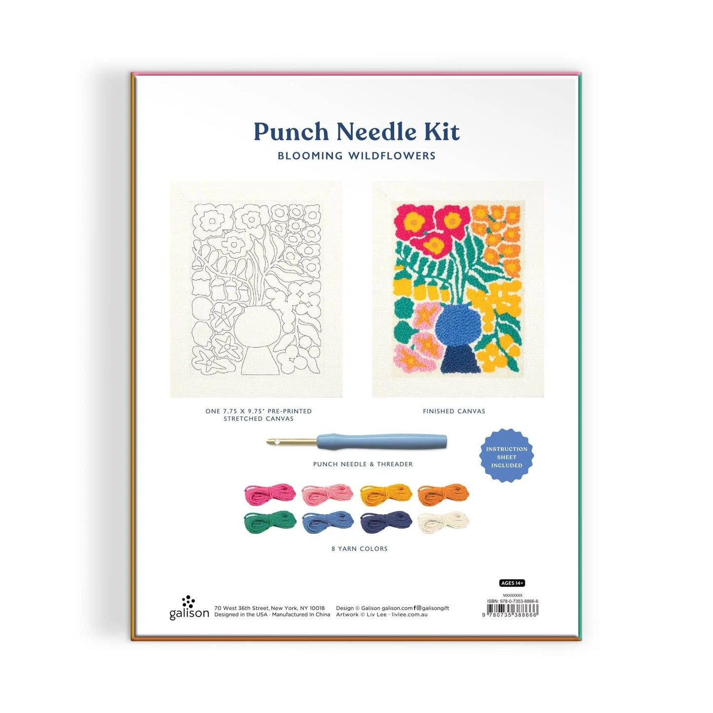 Blooming Wildflowers Punch Needle Kit Chronicle Books