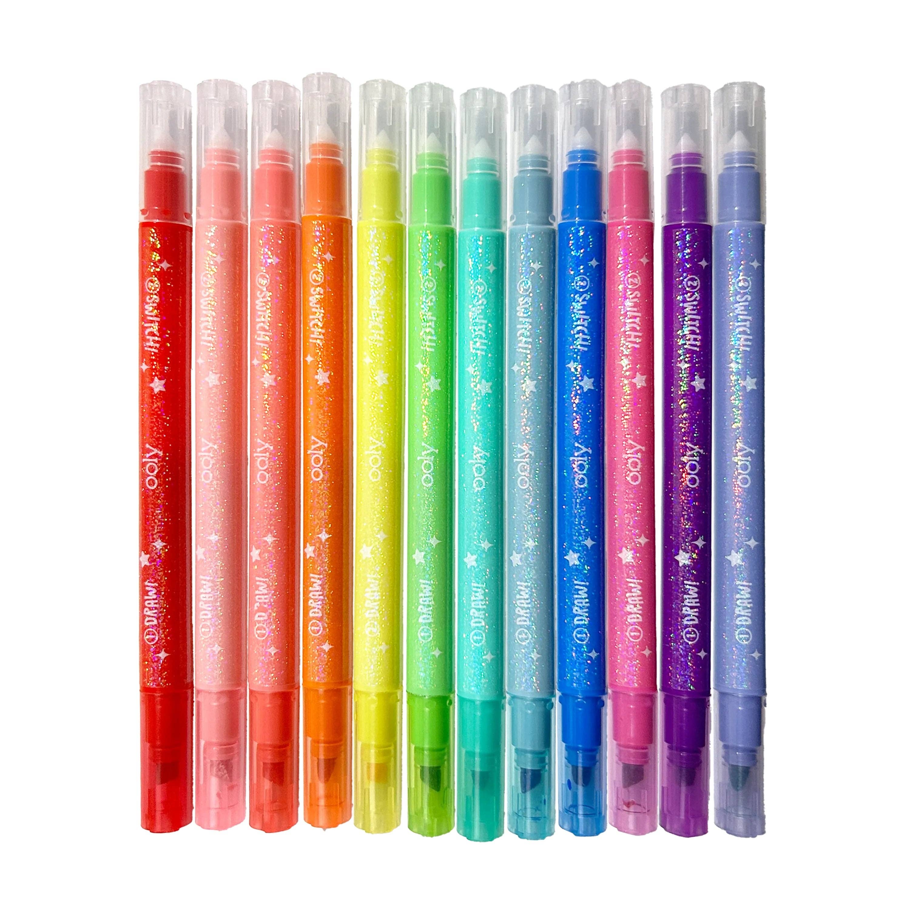 Switch-eroo! Sparkle Color Changing Markers - Set of 12 OOLY