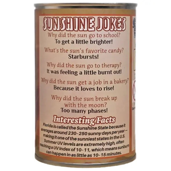 Ray the Canned Sunshine - Sun Plush Canned Gifts