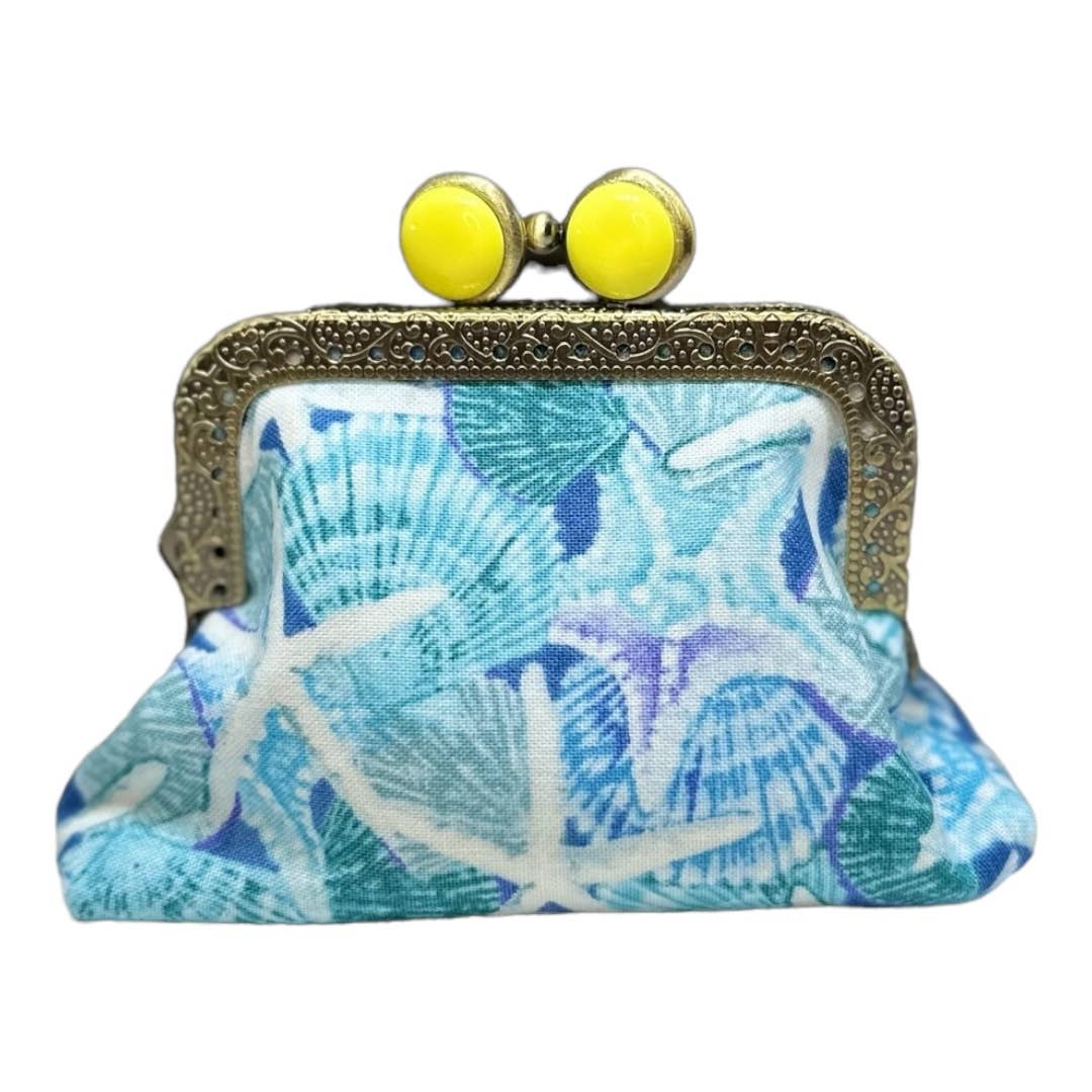 Kiki & Syds Mini Clutch Coin Purse - SeaGlass Kiki & Syds