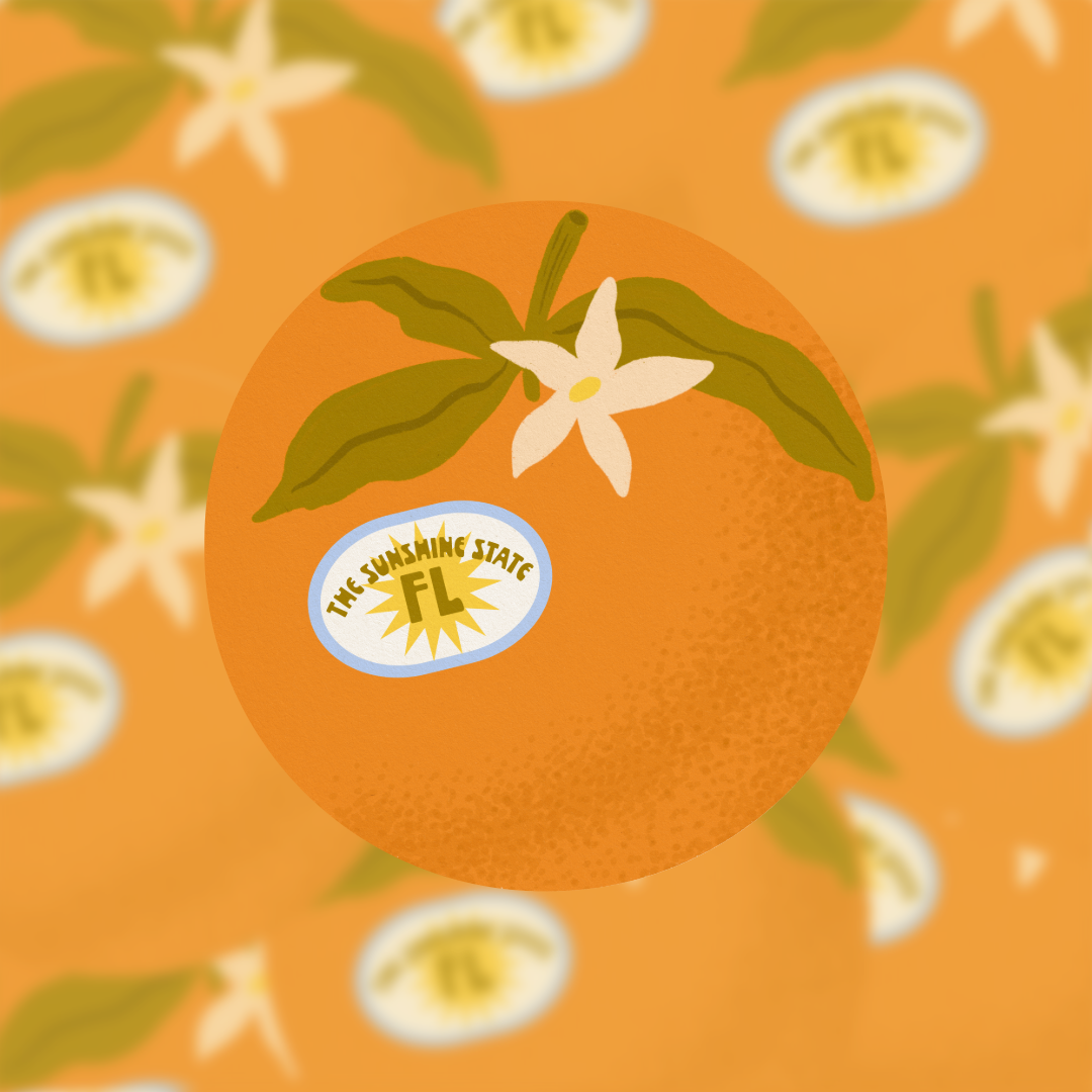 The Sunshine State Orange - Vinyl Sticker The SoulShine Co.