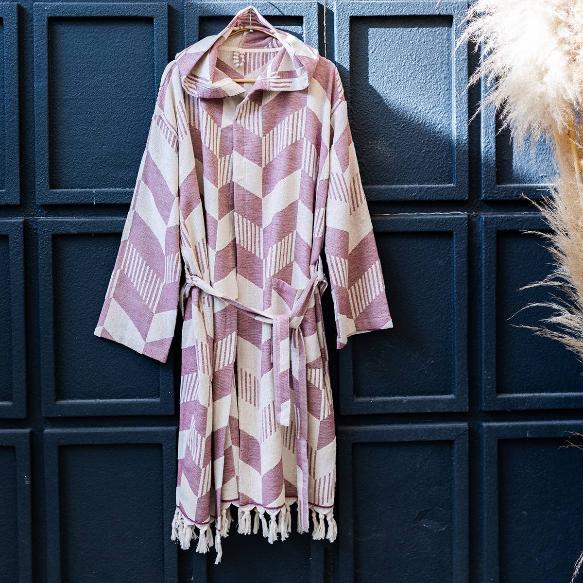 Raised Terry Bathrobe Turkish Cotton Light Weight Quick-dry