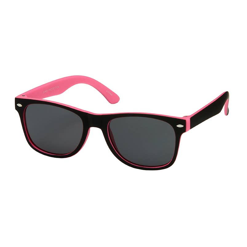 Kids 2 Tone Color Classic Sunglasses