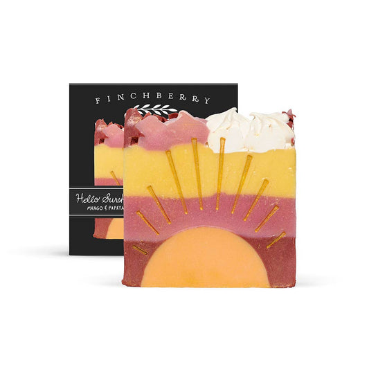 Hello Sunshine Artisan Handmade Vegan Boxed Soap FinchBerry