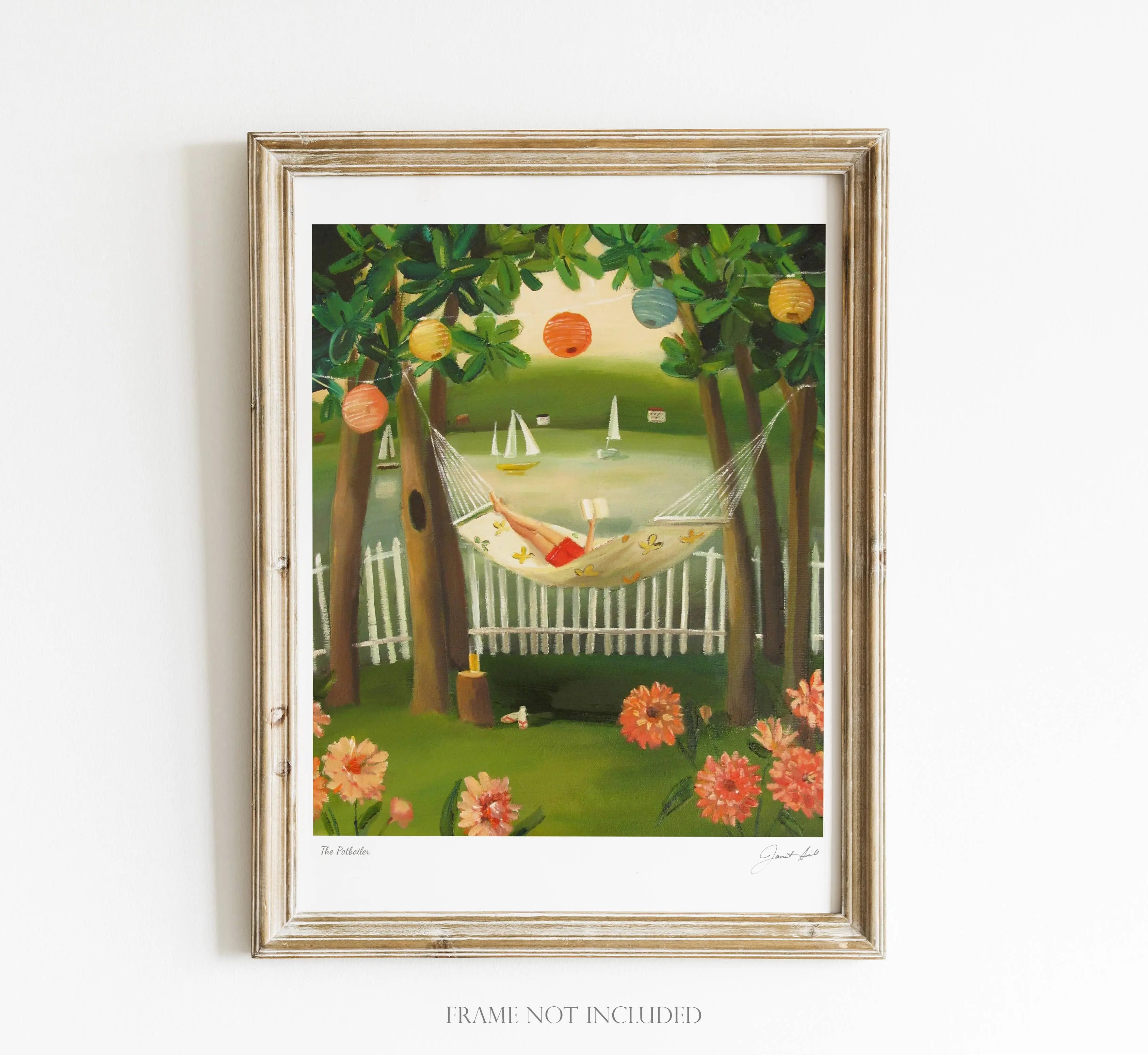 The Potboiler Art Print - 8.5" X 11" JANET HILL STUDIO
