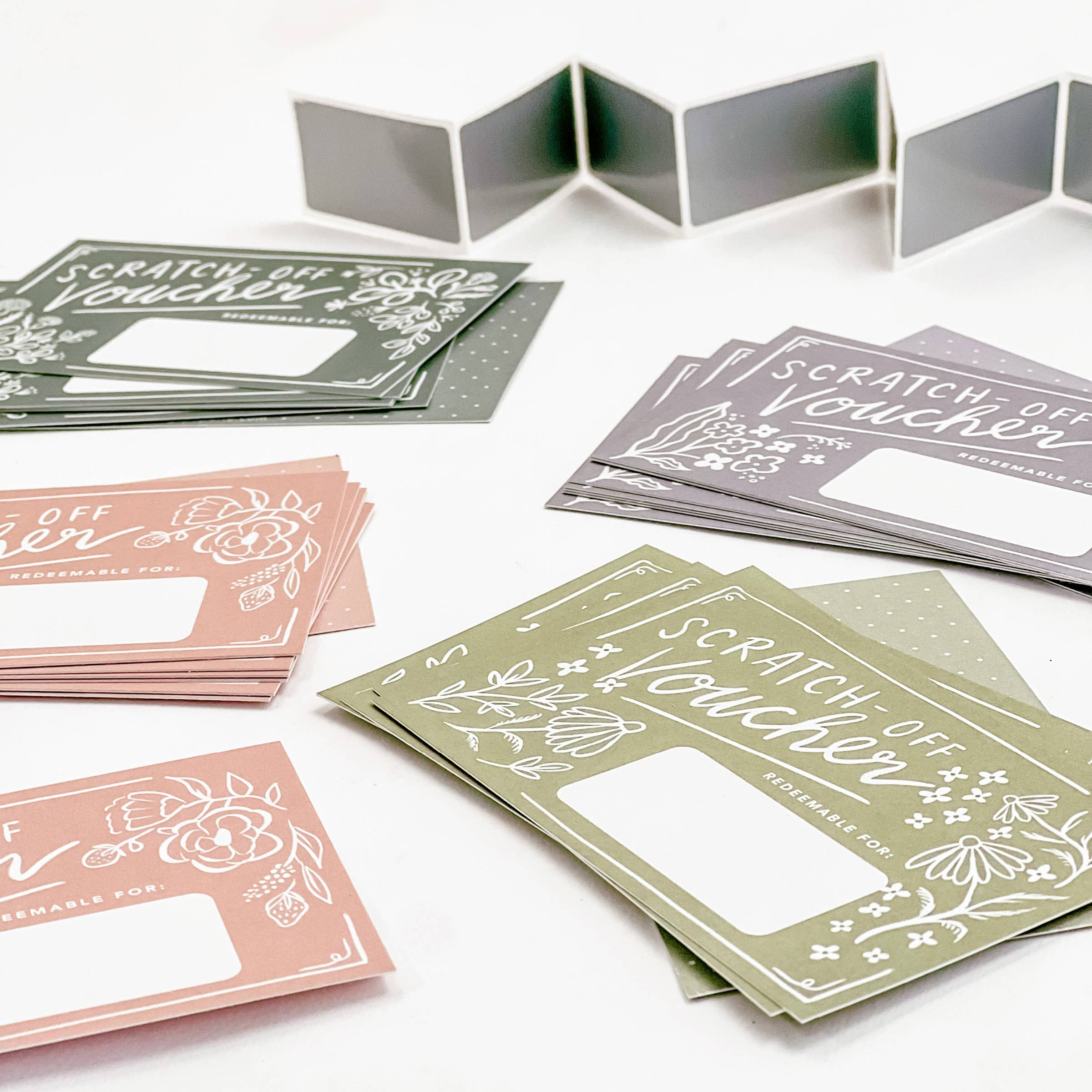 Floral Scratch-off Vouchers