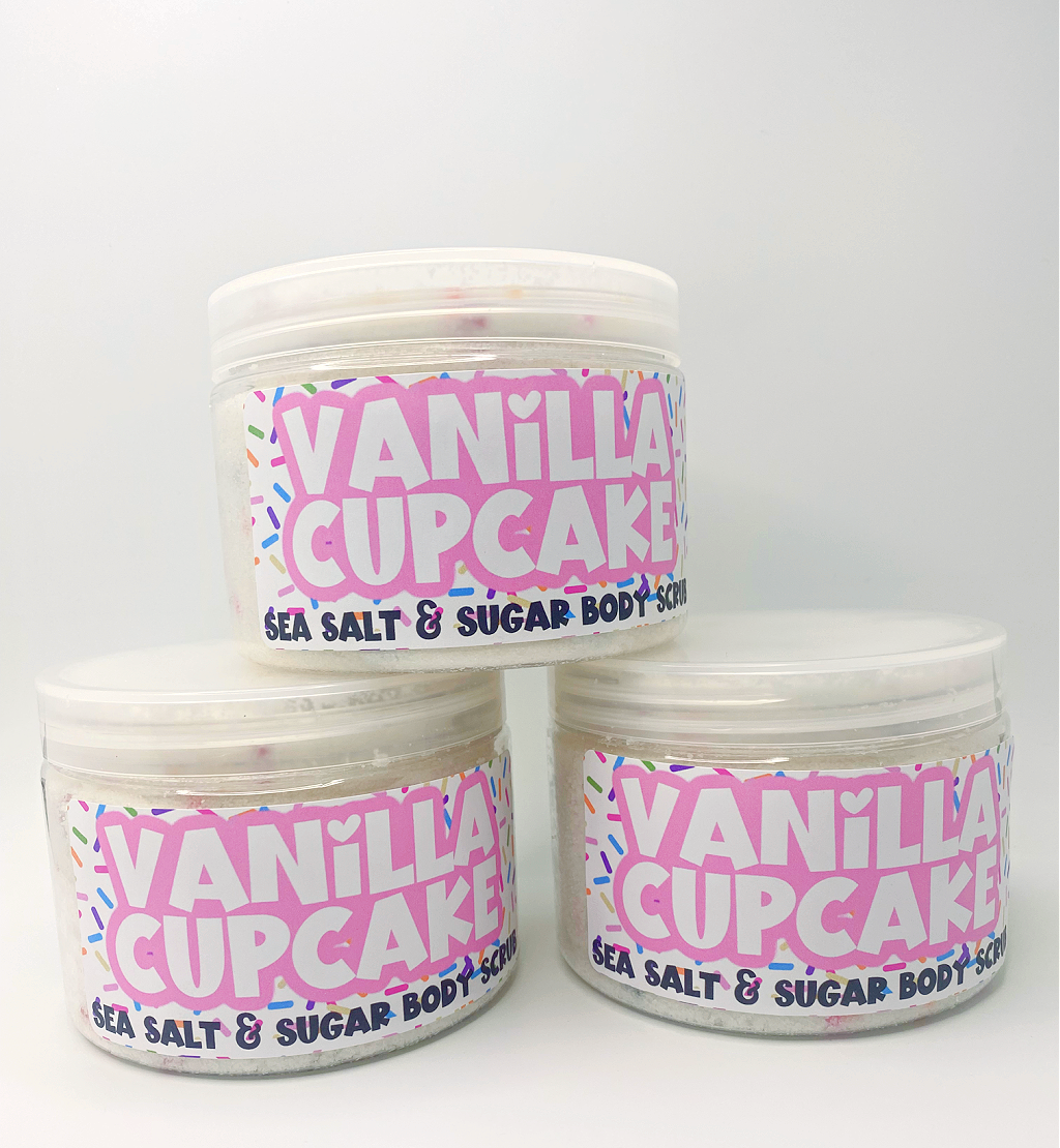 Vanilla Cupcake  Sea Salt and Sugar Body Scrub  The Little Bubble